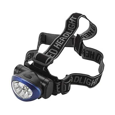 Image de Lampe frontale de poche 10 LED Alyco Stroboscope Piles 4 modes