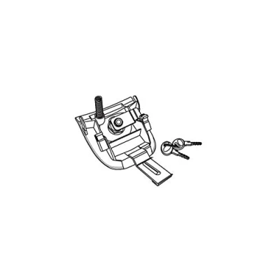 Image de Compatible avec/Remplacement pour PLATINE SERRURE DE TOP CASE SHAD SH26 SH29 D1B29MAR