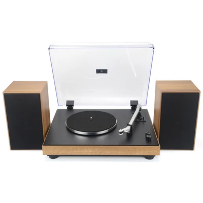 Image de Tourne disque vintage MAJESTIC TT 54 33/45 tours USB Haut parleurs stéréo externes 30W