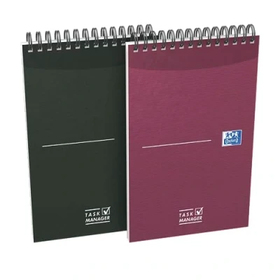 Image de Oxford Lot de 5 cahiers avec couverture en polypropylène 100 pages grands carreaux seyès 24 x 32 cm Coloris Assortis Aléatoires