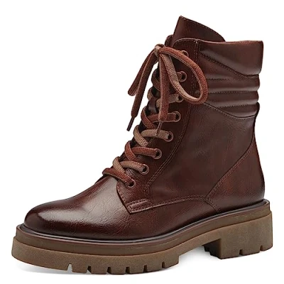 Image de MARCO TOZZI Femme 2 25292 41 397 Bottes à Lacets, Chestnut, 39 EU