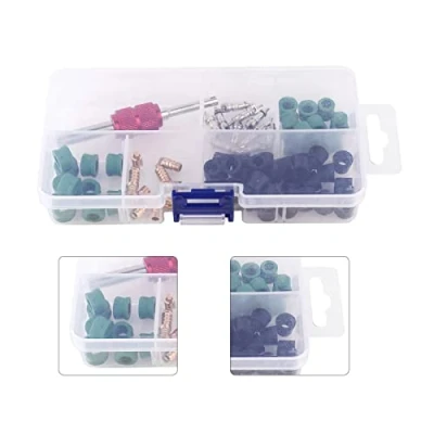 Image de 10Pcs Valve Cores + 50Pcs Joints de Tuyau 1 Outil Remover, Kit Assortiment Cores, Tuyau, Pour installation automatique Voiture d&#039; A/C Air conditionné