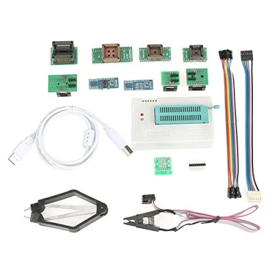 Image de 【𝐏â𝐪𝐮𝐞𝐬】 AVR Programmateur USB Program Programmeur universel pour TL866II Plus EEPROM FLASH 8051 MCU GAL PIC avec adaptateur 10 【Cadeau de Noël, cadeau du Nouvel An】