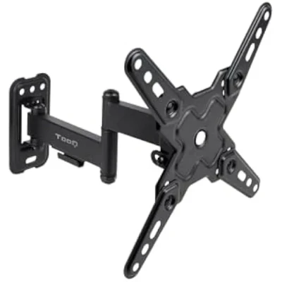 Image de Support Mural TOOQ LP1344TN B Écrans 13&quot; 43&quot; Inclinable et Rotatif 20 kg de Poids Compatible avec écrans
