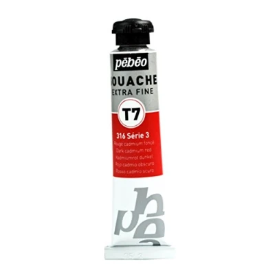 Image de Pébéo Peinture Gouache 1 Tube de 20 ml Rouge Cadmium Fonce