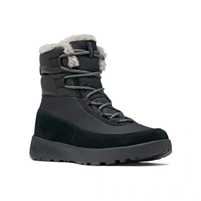 Image de Columbia SLOPESIDE PEAK bottes de neige imperméables Femme, Noir (Black x Graphite), 37.5 EU