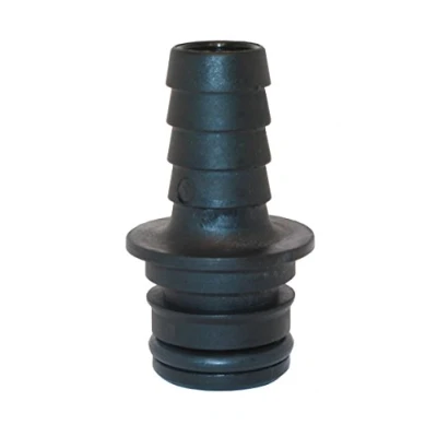 Image de Jabsco Flojet 20381 002 Raccord de pompe électrique Quad Port x 1,27 cm Tuyau cannelé, droit, noir, lot 1
