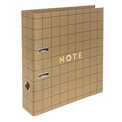 Image de Interdruk Lever Arch File A4 75 mm Natural Brown Kraft Geo