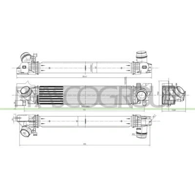 Image de PRASCO MN312N001 Intercooler avec raccords rapides MINI: 3/5 portes