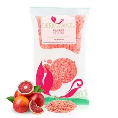 Image de Dermawax Crystal Orange cire Hypoallergénique sans Colophane Perles de pour une épilation douce, Brazilian Waxing, corps entier, visage et zone intime, peaux sensibles 800 g