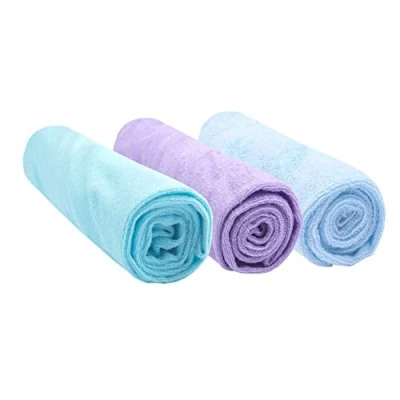 Image de Easy Dort Pack de 3 Housses pour Matelas à Langer en Bambou 50 x 70/80 cm