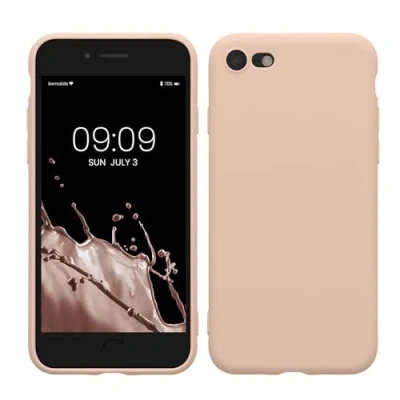 Image de kwmobile Housse Compatible avec Apple iPhone SE (2022) / (2020) 8 7 Coque de téléphone en TPU Protection Appareil Photo Coconut Swirl