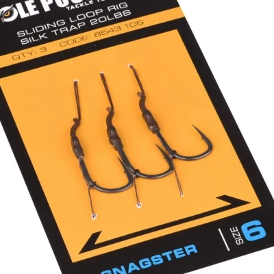 Image de Pole Position Sliding Loop Rig Snagster 5cm (3 pcs) Maat : Haak 8