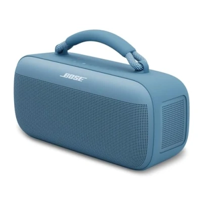 Image de Bose Nouvelle Enceinte Portable Soundlink Max, Grosse Bluetooth étanche, Jusqu’à 20 Heures d’autonomie, USB C, entrée AUX 3,5 mm intégrée, Bleu crépuscule