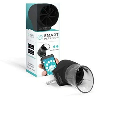 Image de Débitmètre de pointe intelligent muni du Bluetooth et d&#039;un embout réutilisable Dispositif médical CE, aucune pile nécessaire