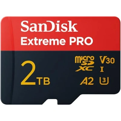 Image de SanDisk 2 to Extreme Pro microSDXC, Carte Micro SD + Adaptateur SD, (pour Smartphones, Action Cams et Drones, Vitesse jusqu&#039;à 250 Mo/s, 5K, 4K UHD) La Performance A2, RescuePRO Deluxe, UHS I, U3, V30