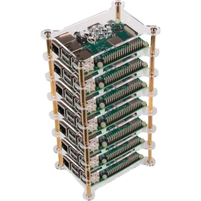 Image de Joy it RB Case+19 Boîtier pour Ordinateur monocarte Convient (Kits de développement): Raspberry Pi Verre Acrylique