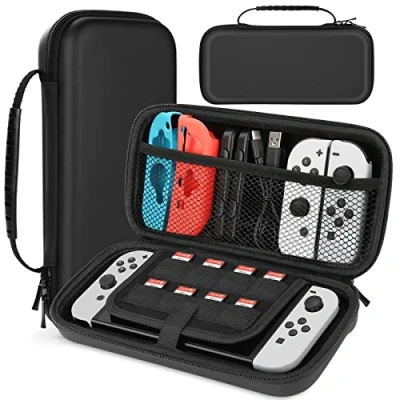 Image de HEYSTOP Switch OLED Sac de Transport Compatible avec Nintendo Switch, Switch/Switch Plus d&#039;espace, étui Protection pour Accessoires