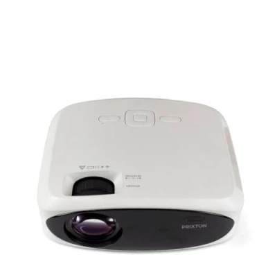 Image de PRIXTON Vidéoprojecteur Portable Picasso avec WiFi, 9000 Lumen, 260 ANSI lumens, Full HD 4K, Inclut Un Écran de Projection 100, Télécommande, Compatible iOS et Android, Connexion HDMI/USB/MicroSD