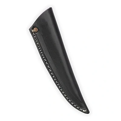 Image de Angus Stoke Averell Étui à couteaux en cuir véritable épais Fourreau couteau Noir
