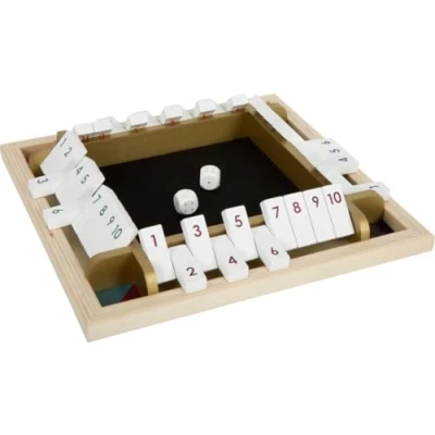 Image de small foot Jeu de dés Shut The Box Gold Edition, société pour Toute la Famille, à partir 6 Ans, réf. 12364