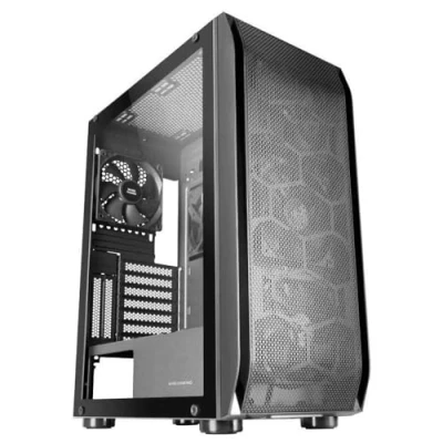 Image de Mars Gaming MC PRO2, Tour E ATX Professionnelle, Système CPU FREEZER, 5 Ventilateurs Ultra silencieux et Façade Métal Mesh, Noir
