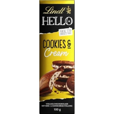 Image de Lindt Hello Cookies &amp; Cream Bar (100g)