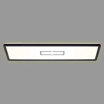 Image de Briloner Leuchten Plafonnier à LED avec effet de rétroéclairage 22 watts 2 700 lumens 4 000 kelvins blanc noir 580x200x29mm (LxlxH) 3394 015