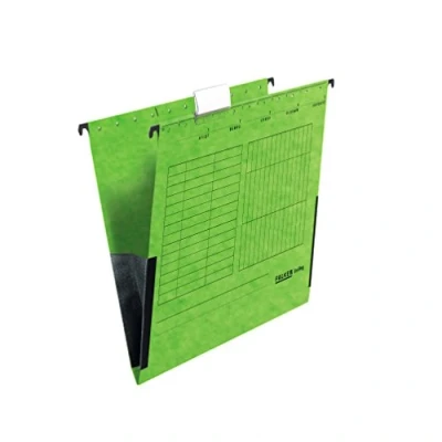 Image de Falken Pochettes UniReg pour DIN A4 avec lin Grenouilles, Lot de 5 5er Pack vert