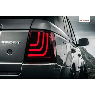 Image de Glohh GL 3 Feux Arrière Dynamiques LED compatible avec Range Rover Sport L320 2005 2009 &amp; 2010 2013 Rouge/Fumée