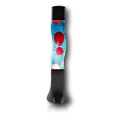 Image de The Glowhouse Refroidir lava lamp groovy bleu cire liquide rouge design ondulé