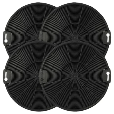 Image de vhbw 4x Filtres à charbon actif compatible avec Faure FHP637X hotte aspirante 15 cm