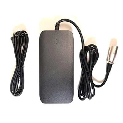 Image de Enerpower Chargeur Li ion 58,8 V 3 A 180 W (XLR 3, fiche ronde DC 5,5 x 2,5 mm) pour batteries 14S 52 3)