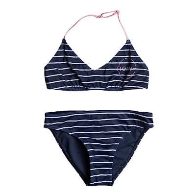 Image de Roxy Bico Basic Stripe Ensemble de Bikini Triangle pour Filles 6 16 Ans