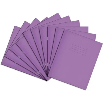 Image de Rhino F8M Lot de 10 cahiers d&#039;exercice 48 pages Violet 200 x 165 mm