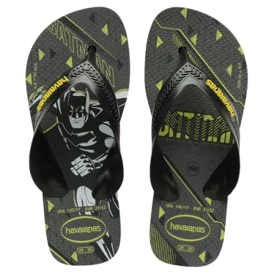 Image de Havaianas Kids Max Herois Tongs Noir/jaune, 25 EU, 26 EU
