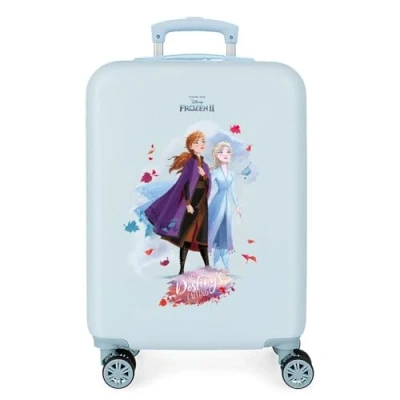 Image de Disney Frozen La Reine des Neiges Nature is magical Valise Trolley Cabine Bleu 37x55x20 cms Rigide ABS Serrure à combinaison 32L 2,5Kgs 4 roues doubles Bagage main