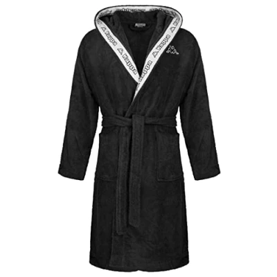 Image de Kappa Peignoir unisexe à capuche 100 % coton Taille S 4XL, Noir , M