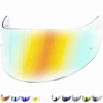 Image de Everalo Visiere Compatible avec Agv K1 K1s K3sv K5 K55 S4sv Stealth SV Strada Skyline Horizon Compact Numo Evo Visière Casque Pinlock Ready (Revo Rouge)
