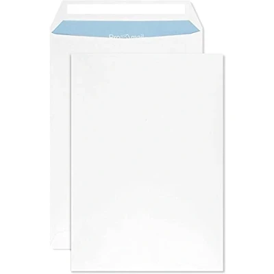 Image de Netuno 50 enveloppes d&#039;expédition blanches B5 176 x 250 mm 90g grandes pochette blanche pour lettres factures grande taille
