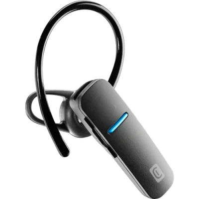 Image de Cellularline Sleek Écouteurs Casque Mono Bluetooth® Ergonomique Talk Time 5,5 Heures Play 6 Charge 1,5 avec Assistant Vocal Noir