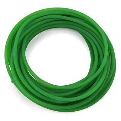 Image de Courroie ronde en uréthane haute performance polyuréthane PU à surface rugueuse pour transmission d&#039;entraînement vert(5mm*10m)