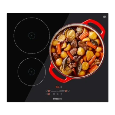Image de Cecotec Plaque à Induction 3 Foyers Bolero Squad I 3001. Puissance Maximale 7200 W 9 Niveaux, Témoin Lumineux, Diamètre Max. 290 mm, Booster, Détecteur de Poêles, Minuterie