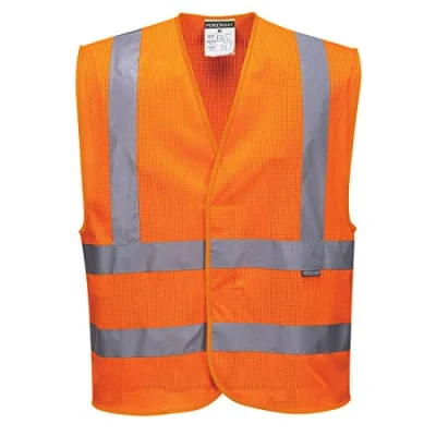 Image de Portwest Gilet HV maille, Couleur: Orange, Taille: 4X/5X, C370ORR4X/5X