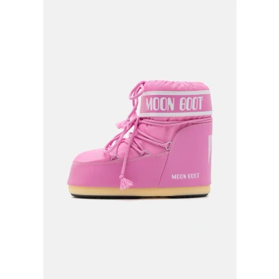 Image de Moon Boot ICON LOW Unisex Bottines à lacets, Taille: 39 41, Pink Imitation cuir/textile