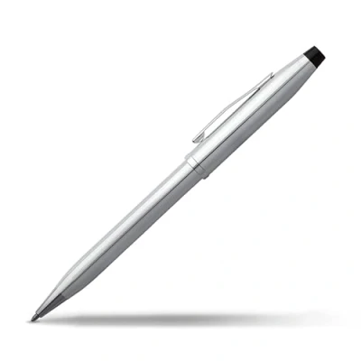 Image de Cross Century II Stylo bille chrome poli avec attributs Mécanisme poussant / repoussant Pointe moyenne Écrin classique et recharge incluse