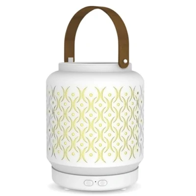 Image de Zen’Arôme Diffuseur Ultrasonique sans Fil Madrid, Batterie Rechargeable Intégrée Autonomie 20h, Huile Essentielle Nomade, Diffusion Continue ou par Alternance, Éclairage LED Personnalisable