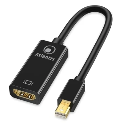 Image de Atlantis Land A04 MINIDP_HDMI câble vidéo et adaptateur 0,2 m Mini DisplayPort HDMI Type A (Standard) Noir Neuf
