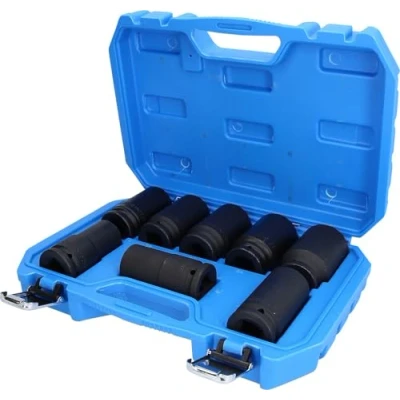 Image de BRILLIANT TOOLS BT025600 Jeu de douilles à chocs 3/4&quot;, 6 pans, 8 pcs, version longue, 24 36 mm [Powered by KS TOOLS]