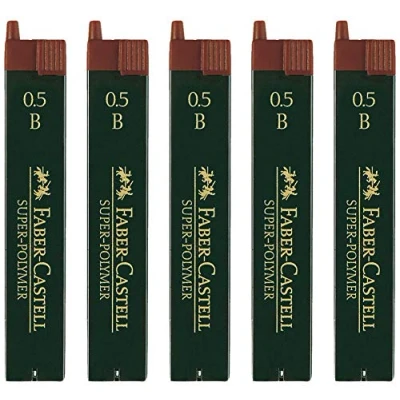 Image de Faber Castell Mines fines super polymère (0,5 B, quantité 5)